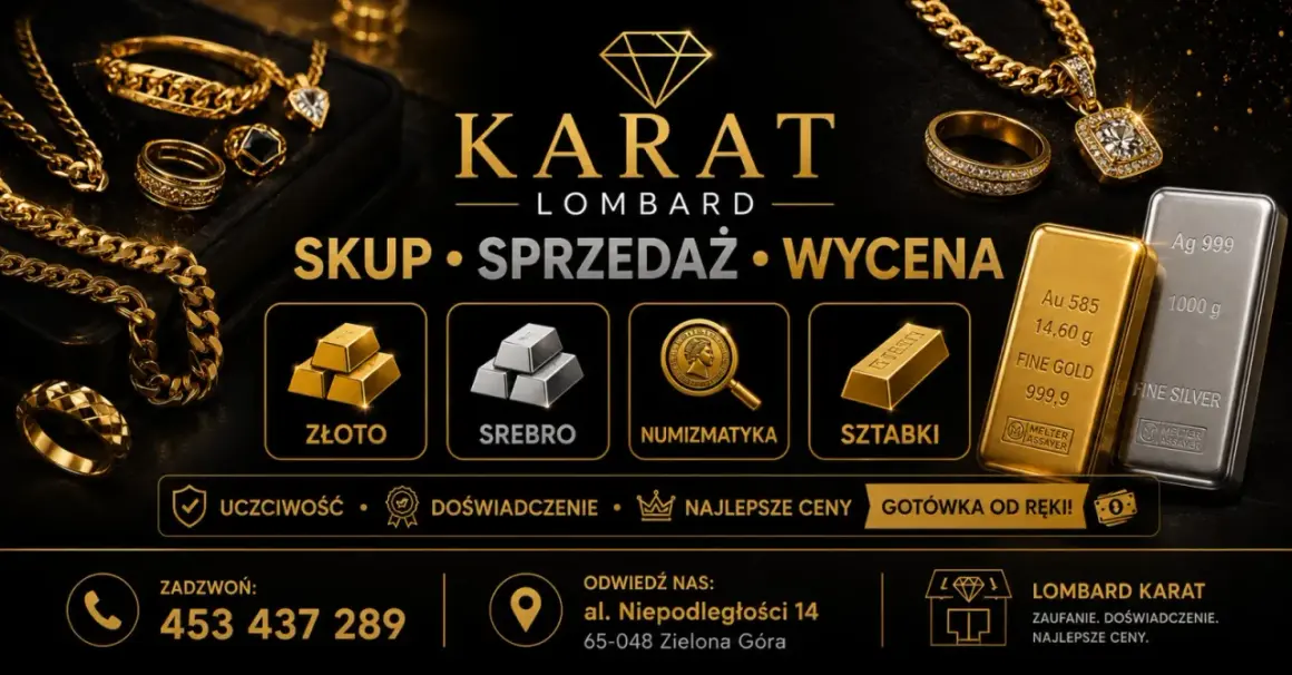 Lombard Karat oferuje skup, sprzedaż i wycenę złota, srebra, numizmatyków i sztabek. Sprawdź aktualną cenę platyny za gram!