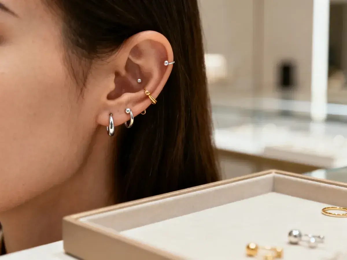 Kolczyk w środku ucha - conch, daith czy snug?